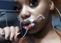 Skittle reccomend spanking african girl suck penis and facial