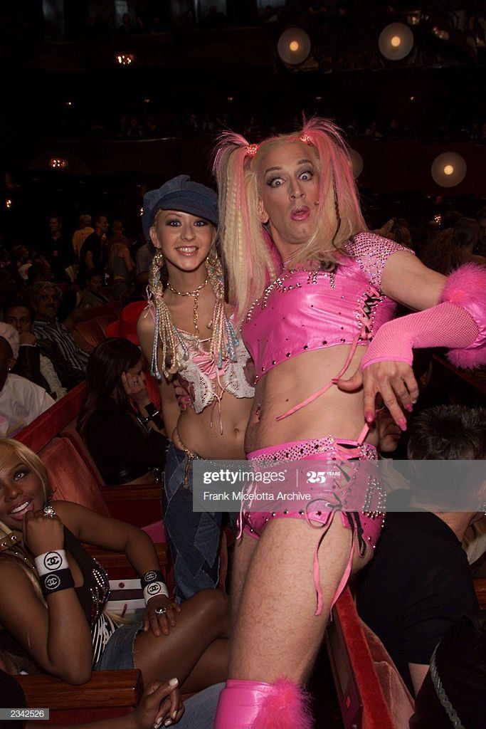 Andy dick dressed up as christina aguilera
