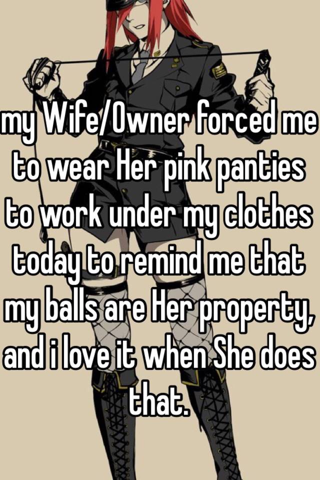 Her panties his balls