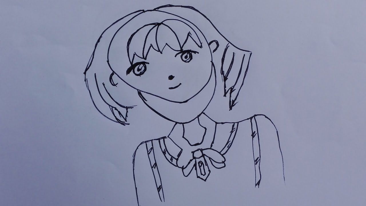 How to draw amnime girls pictures