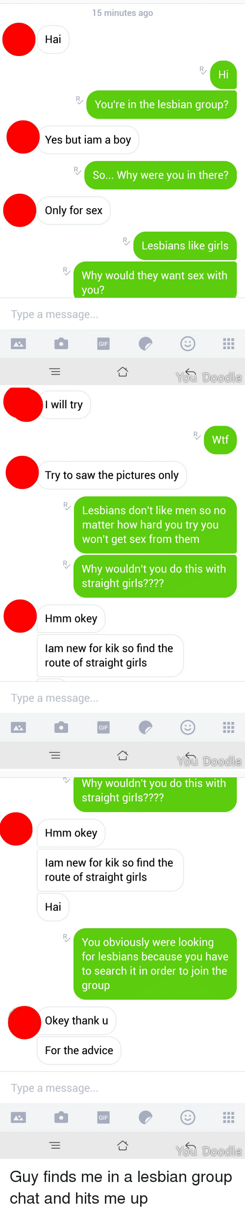 Scarlet reccomend Lesbian chat picture