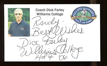 Dick farley autograph