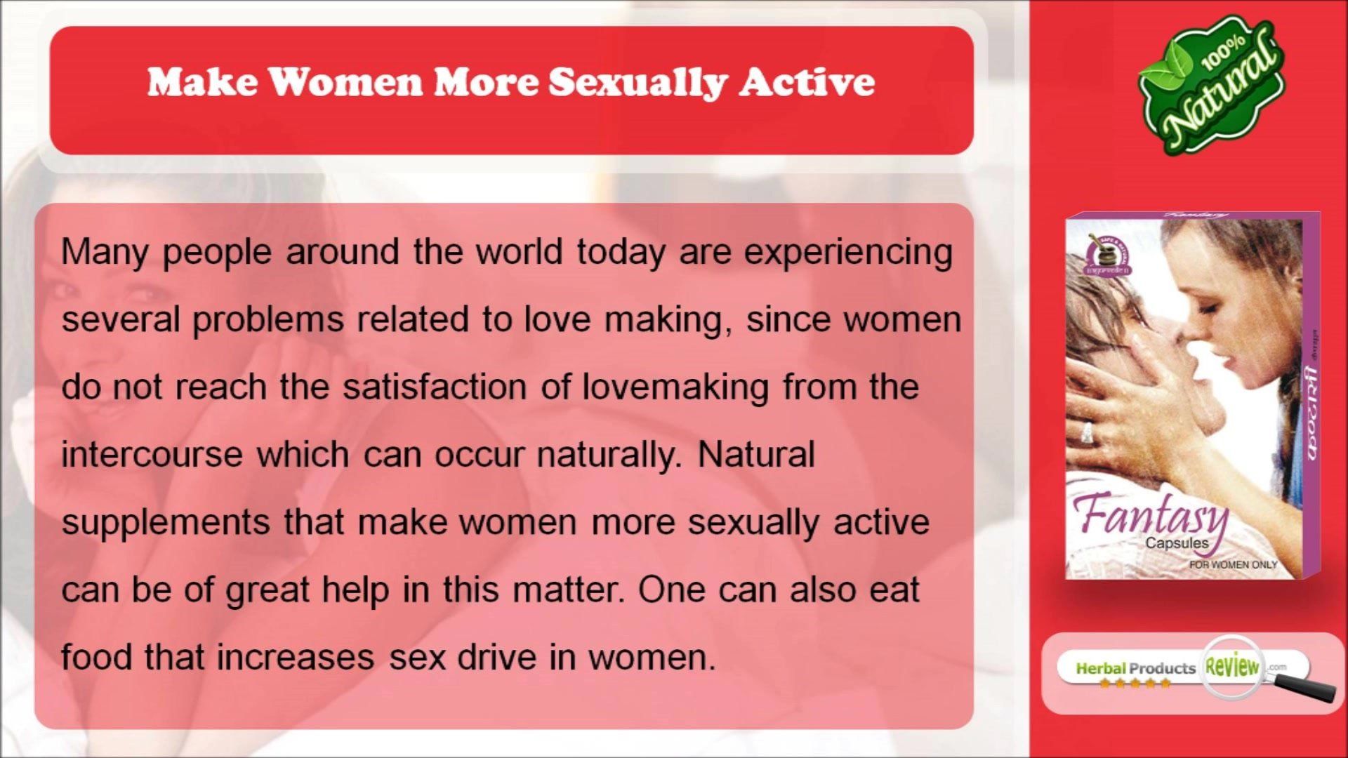 Champ reccomend What makes women sexually active
