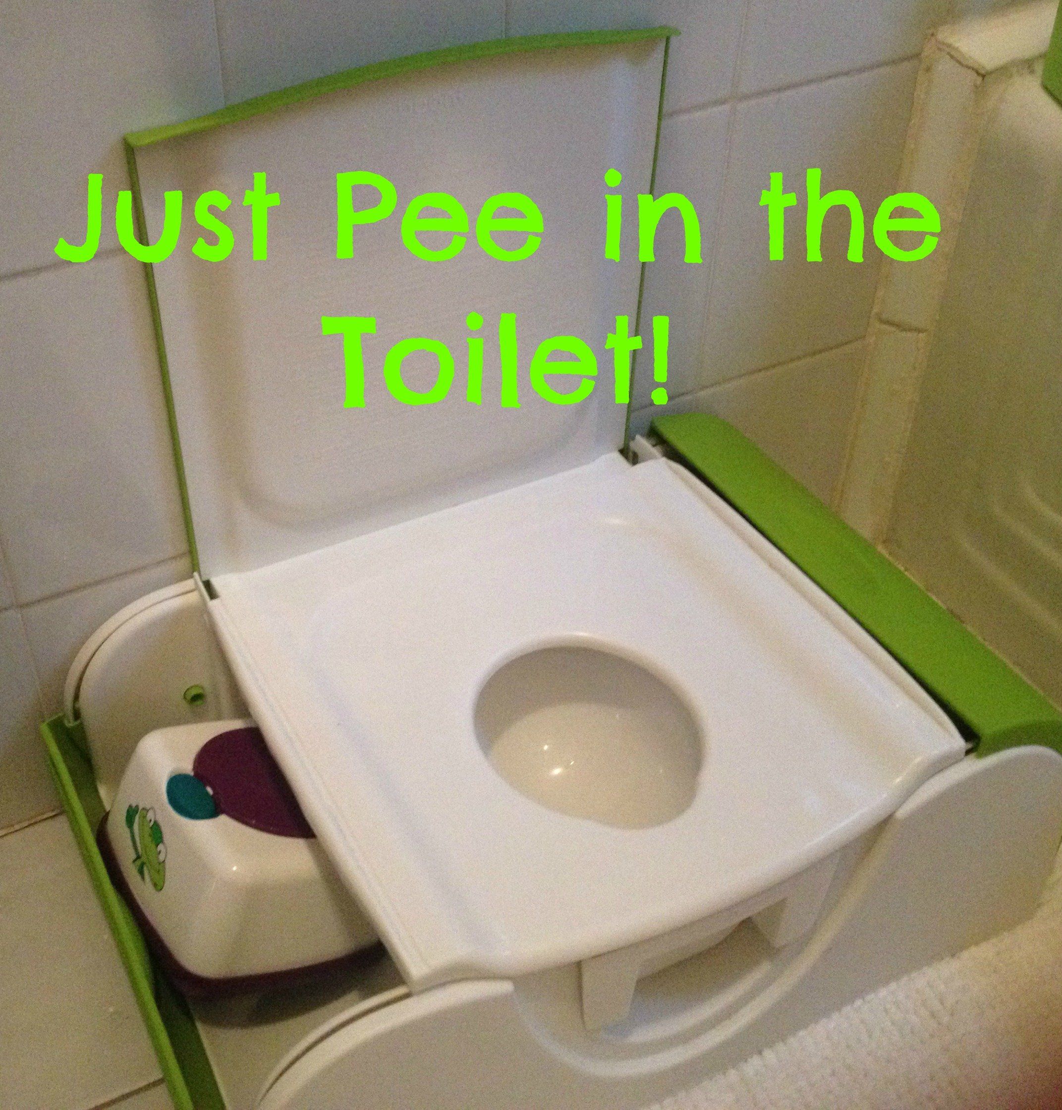 Peeing in the toilet