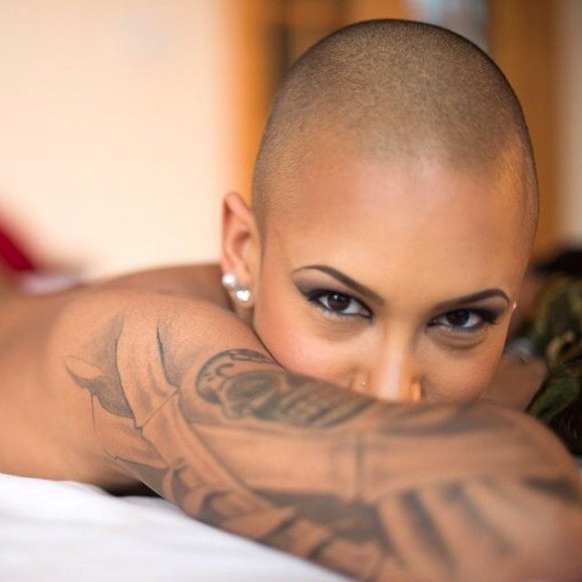 Sexy shaved headed women