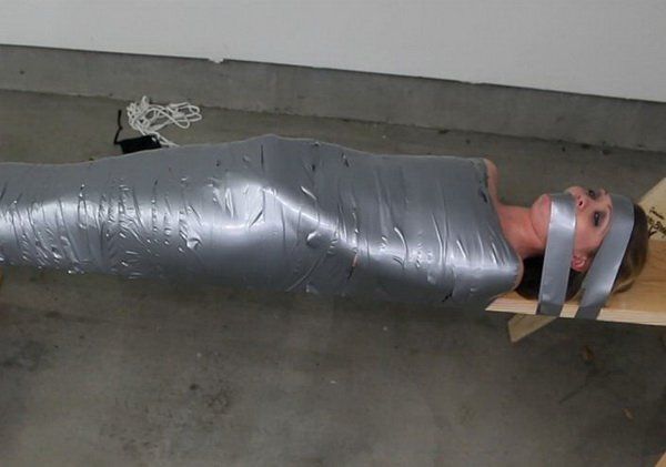 Defense reccomend Duct tape mummification bondage pictures