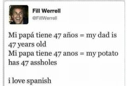 Anus in spanish