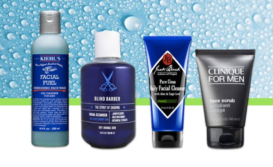 Men soap free facial cleanser