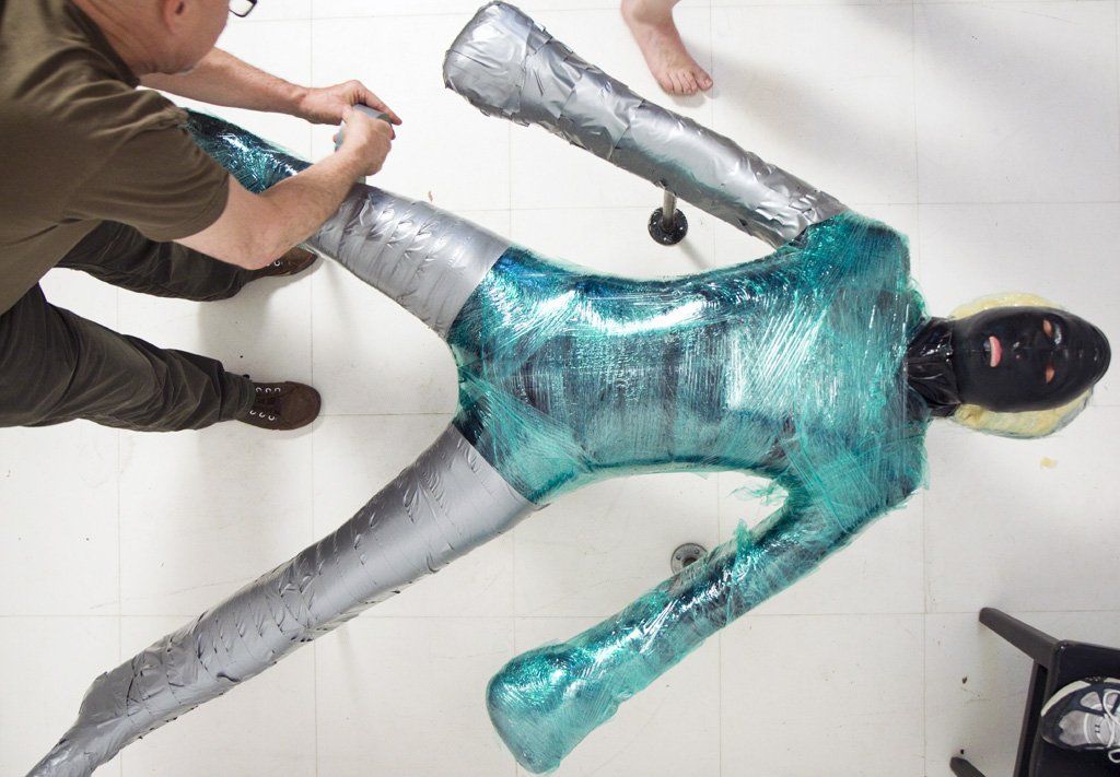 The B. reccomend Duct tape mummification bondage pictures
