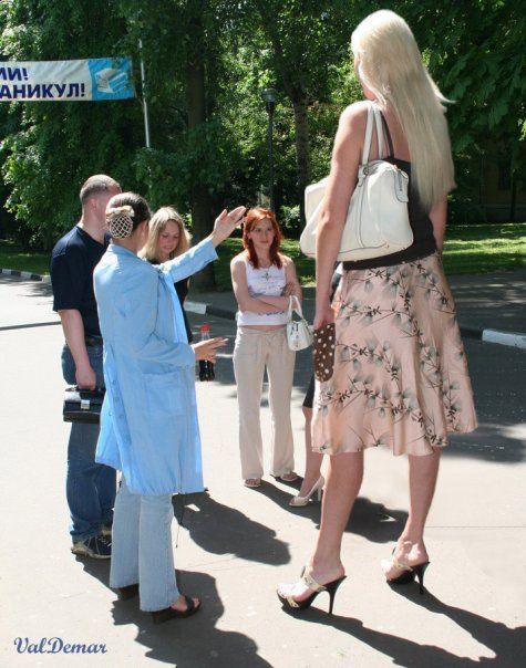 D giant midget short shorter shortest show tall taller tallest