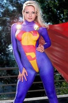Red Z. reccomend Kaley cuoco superman body paint