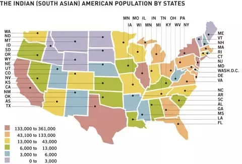 best of Pennsylvania in population Asian located
