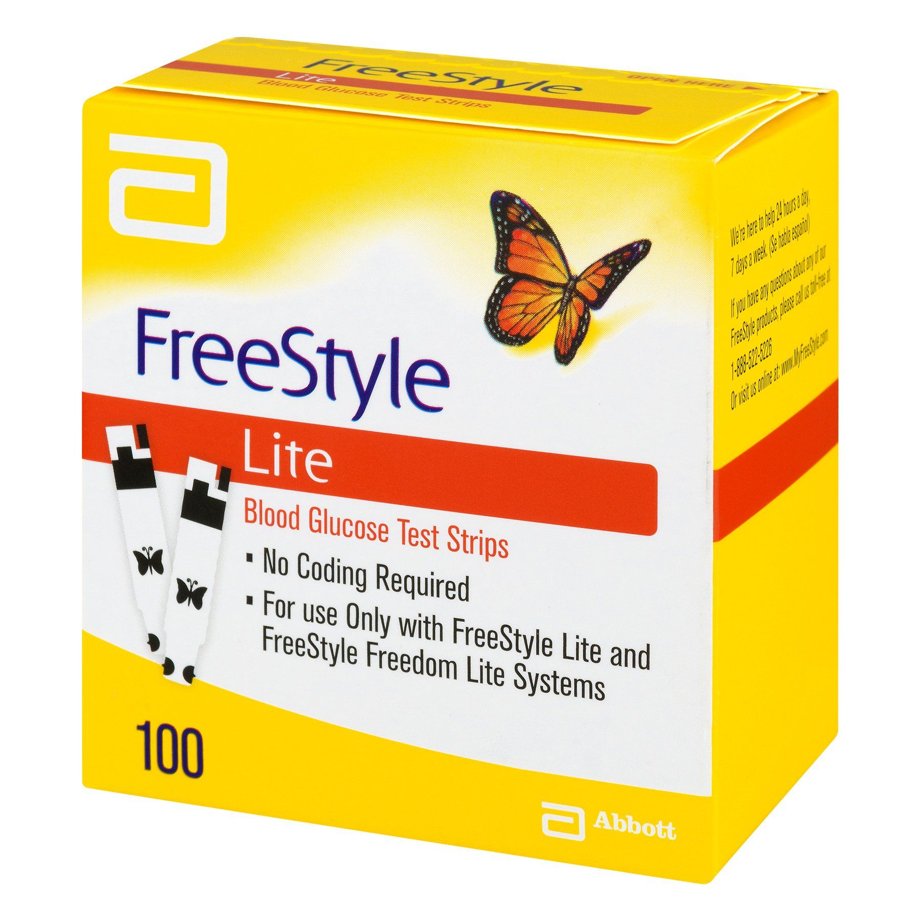 Freestyle style ligt testing strips