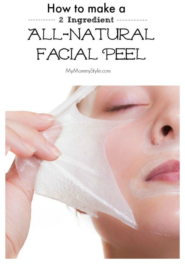 Make your own facial peel
