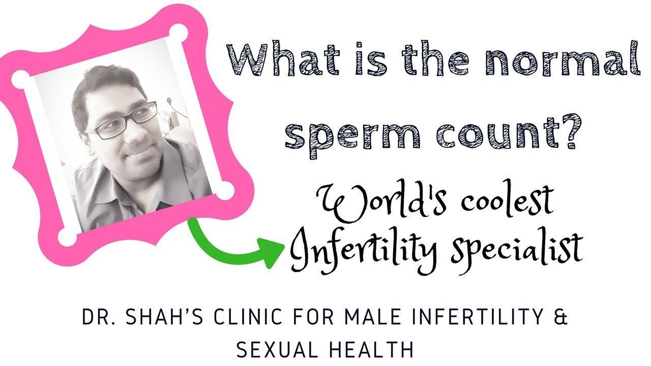 Normal sperm count in men