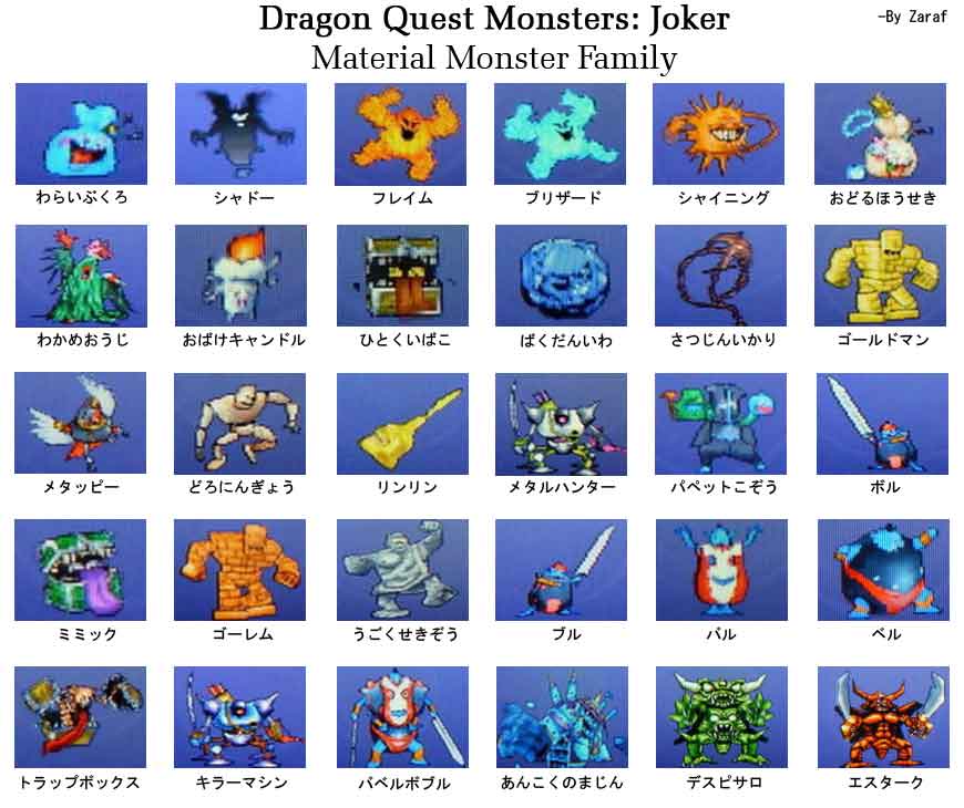 Dragon quest monsters joker 2 monster list pictures