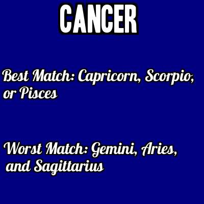Best and worst matches for pisces
