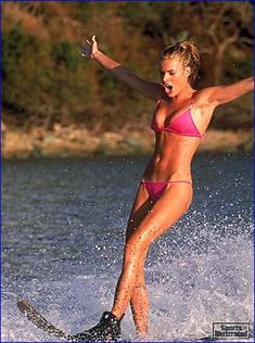 Air A. reccomend Girl in bikini water skiing photo