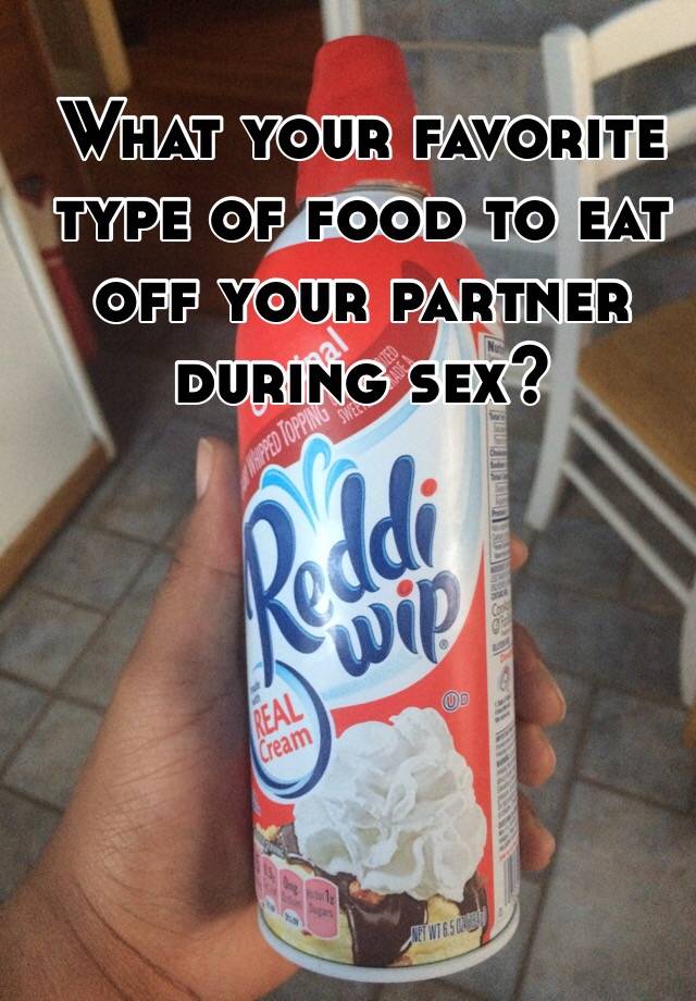 QB reccomend Using food during sex