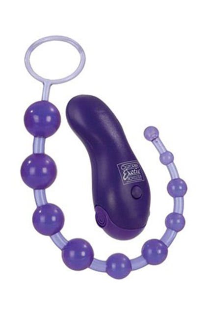 Vibrating anal beads demonstrations